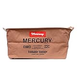 (マーキュリー) MERCURY キャンバスオーバルバケツ　M MECAOBM Canvas Bucket アメリカン雑貨　洗濯カゴ 収納 おもちゃ箱 ゴミ箱 インテリア 折りたたみ ランドリーバケツ (キャメル) [並行輸入品]