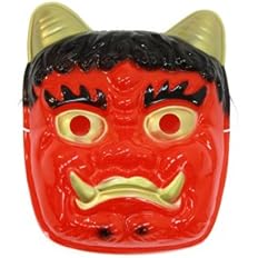 Amazon Co Jp 節分 鬼 お面 赤鬼面 おもちゃ