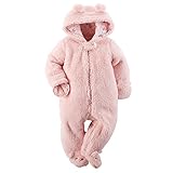 カーターズ Carter's ロンパース 防寒 カバーオール フード付 かわいい耳付き 長袖 女の子 ポリエステル100% 冬 Hooded Sherpa Bunting 9M (67-72cm) [