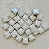 テンアート モザイクタイル 10mm角 カラフルタイル 磁器質 DIY用 100g 約100ピース (白 20B)