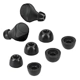 kwmobile 6x イヤーチップ Jabra Elite 75t /65t / Active対応 イヤーピース - 交換用 パッド S/M/Lサイズ グレー