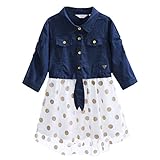 Pettigirlガールズワンピース ドッキング 子供パーティードレス　90cm [並行輸入品]