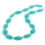 Kitdine Original Collection Chewable BPA Free Silicone Baby Teething Necklace for Mom and Baby (Turq