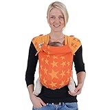 Hoppediz Hop-Tye Classic Baby Carrier Sling (Jacquard Los Angeles Orange) by Hoppediz