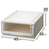 シンプル 収納ボックス 衣装ケース 【幅45cm×高さ20cm】 日本製 『Fits フィッツユニットケース』