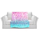 ブランケットウルトラソフトFuzzy 4サイズ！DIANOCHEデザインからby Sylvia CookパステルGlitterホームDecor Unique Designer芸術的スタイリッシュな寝室