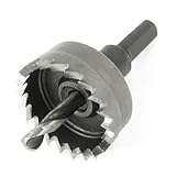 uxcell ホールソー　HSS製ブラック　丸軸　掘削ビットツール　アイアンカッター　32mmX 65mm