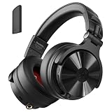 OneOdio Studio Max 1 DJモニターヘッドホン ワイヤレスヘッドフォン 超低遅延20ms 120時間駆動 ハイレゾ/LDAC対応 トランスミッター/Bluetooth/6.35mm/3.5mm接続 マイク内蔵 音楽制作/ギター/キーボード/DTM/録音/楽器練習用