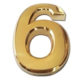 do4u 2パック家&メールボックス数3d Radianメタル番号self-stickメールボックス数をwith反射ゴールドメッキ、ドア、家、メールボックス、ストリートアドレスサイン 2.8 inch