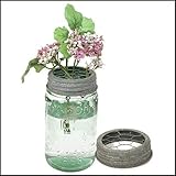 Mason Jar Chicken Wire Flower Frog Lid by Colonial Tin Works