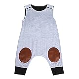 Domybestベビー服 ロンパース　ボディスーツ　カバーオール　男の子　女の子　ジャンプスーツ　ノースリーブ　カジュアル　春　夏　秋　新生児　赤ちゃん　出産祝い　普段着 撮影　誕生日 (100（24