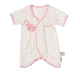 MONICA BABY BLUE ベビー コンビ肌着 Jelly beansコンビ肌着 60cm サイズ ライトピンク コットン 2111521002