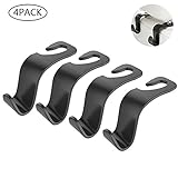 車ヘッドレストhook-aolvo 4パック車バックシートフック自動Space Saving HangersポータブルオーガナイザーホルダーショッピングバッグUmbrellas Fitsユニバーサル車