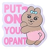 エンスカイ(ENSKY) おぱんちゅうさぎ ダイカットステッカーミニ 10 約H65×W65mm 紙 PP製