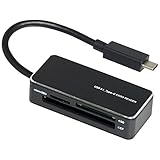 Digio2 Type-C USB3.1 マルチカードリーダー ブラック CRW-C33M66BK