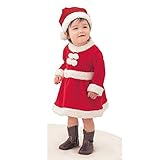 (チェリーレッド) CherryRed クリスマス コスチューム 衣装 仮装 変装 ベビー 女の子　Christmas サンタコス サンタ服 セット かわいい 100cm