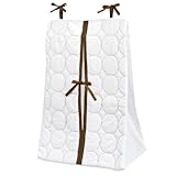 Q Cir White/Choco Diaper Stacker by Bacati [並行輸入品]