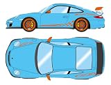メイクアップ (Make up) EIDOLON 1/43 ポルシェ 911 (997.2) GT3 RS 2010 ガルフブルー/オレンジストライプ 完成品 EM603C