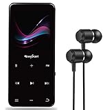 【Newiy Start】 mp3プレーヤー Bluetooth5.0対応 合金製 超軽量 無損音質 デジタルオーディオプレーヤー sdカード対応8GB内蔵容量 最大128GBまで拡張可能 ポータブルプレーヤー FMラジオ 歩数計 Line-in Record ダイレクト録音対応