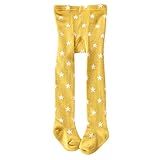 キッズベイビースタータイツレギングパンツストッキングイエロー3-4歳