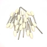 JINTONG 羊毛バフ 20 本 セット 軸 3mm
