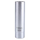 Qiiluスパークプラグ　ソケット　磁気除去ツール　A6032ドライブ　3 / 8 "　14mm高　高視認性　　BMW用