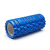 ヨガポール ショート ストレッチ用ポール ポールエクササイズ ヨガローラー ダイエット 体幹 トレーニング (ブルー1)