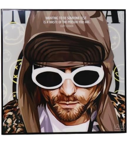 Amazon.co.jp: カート・コバーン ミュージック/人物ポスター 印刷 喫煙