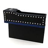 passion 車載サイド収納ボックス 隙間アームレストボックス シート コンソール サイドトレイ 小物入れ 片付け 豊富な5色 運転席 助手席の隙間に ◇SNH-110 ブラックブルー Lタイプ