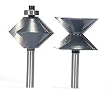 MLCS 5432 90 Degree Edge Banding 2 Piece Set, 1/4-Inch Shank [並行輸入品]