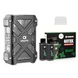 【正規品】 電子タバコ Gotek X2 スターターキット (Gotek X Il本体 + 2個充填済みカートリッジ) ベイプ vape 800mah バッテリー 0.8ohm 交換用コイル ニコチンなしタバコなし (アイスミント pod, X2本体(ブラック))