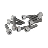KOZEEY10個 M5 * 20 チタン 合金 ねじ 六角 キャップ ヘッド ソケット 六角 レンチ ボルト 頭ネジ 工業用