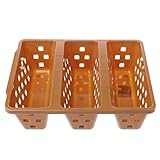 lukalook 3ペア靴バスケットホルダープラスチック靴ラックストレージシェルフクローゼットオーガナイザー ブラウン