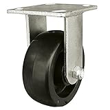 Shepherd Hardware 3123 6-Inch Polypropylene Wheel Rigid Plate Caster, 500-lb Load Capacity [並行輸入品]