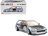 ミニGT KHMG179 ホンダ シビック EF 海堂 ルーレット V1 ブルーメタリック カーボンフード&ドア付き 今井潤ハウスデザインスペシャル 1-64スケール ダイキャストモデルカー