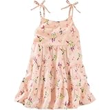 OSHKOSH(オシュコシュ) 2ピースティアードラッフルハミングバードプリントドレス プリント ワンピース 24ヶ月【並行輸入】