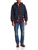 Dickies Men's Flame Resistant Insulated Duck Jacket with Hood Navy X-Large [並行輸入品]