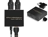 HDMI 切替器 HDMI分配器 双方向 4K 30HZ hdmiセレクター 4K/3D/1080P対応 1入力2出力/2入力1出力 手動切替 PS3/PS4/ (1個)
