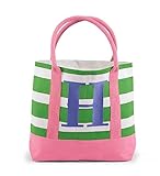 Mud Pie Juco Initial Tote, H [並行輸入品]