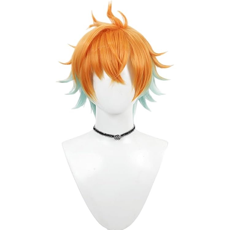 Amazon.co.jp: コスプレウィッグ 北見遊征 ブラウン ブラック 耐熱