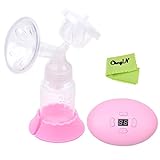 (Ckeyin) さく乳器 電動 母乳育児 母乳実感哺乳びん付き 電動さく乳器  電動搾乳機  ピンク