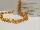 12.5 Inch Baltic Essentials Amber Teething Necklace for Babies (Unisex) - Anti Flammatory, Drooling 