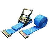 ベストアンサー 荷締め用 ラッシングベルト ブルー レール ワンピースフック 破断荷重 2t 2000kg ベルト幅 固定側 巻側 荷締めベルト 荷崩れ防止 固定1m 巻3m 1本