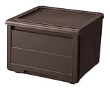 天馬 奥行スリム引出し 幅45×奥行40×高さ31cm PRX カバゾコ 45 クリアブラウン 8751