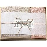 『ご挨拶 内祝 お返し 結婚内祝 出産内祝 引越などに人気の商品』　今治謹製　紋織タオル　バスタオル＆ウォッシュタオル（木箱入）　【のし・包装可】