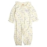 ベビー カバーオール 赤ちゃん 女の子 綿100% セーラー衿 長袖 ロンパース ミニオール パープル 80cm