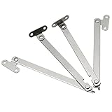 2pcs zinc plated steel folding door cabinet stays hinge portal