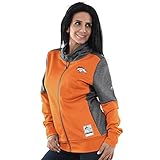 デンバー・ブロンコスレディースMajestic NFL「Speed Fly "フルZipフリースジャケット – オレンジ/チャコール