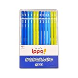 名入れ ippo! かきかた鉛筆 トンボ鉛筆 ブルー 6B KB-KPM04-6B