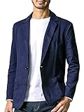 [liberte riche] リベルテ リッシュ メンズ ジャケット テーラードジャケット スウェット ビジネス カジュアル 細身 ストレッチ 6color 6サイズ展開 ネイビー 4XL